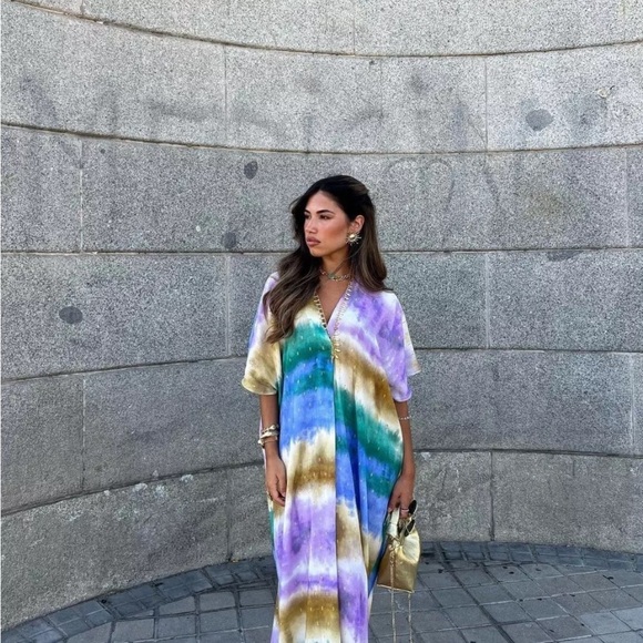 NWT Zara Tie Dye Tunic Coverup FW23 7912/034. Size XS/S - Picture 4 of 9